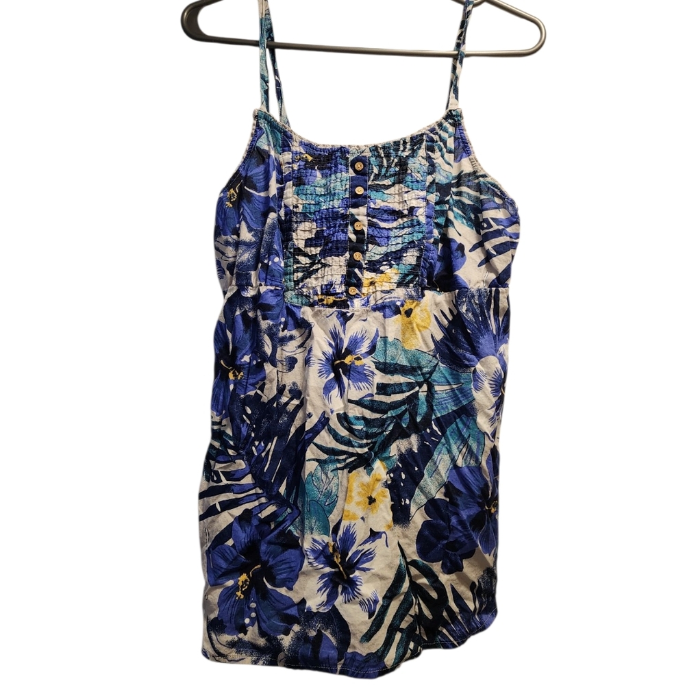Reitmans Floral Blue Women's Top Size Medium